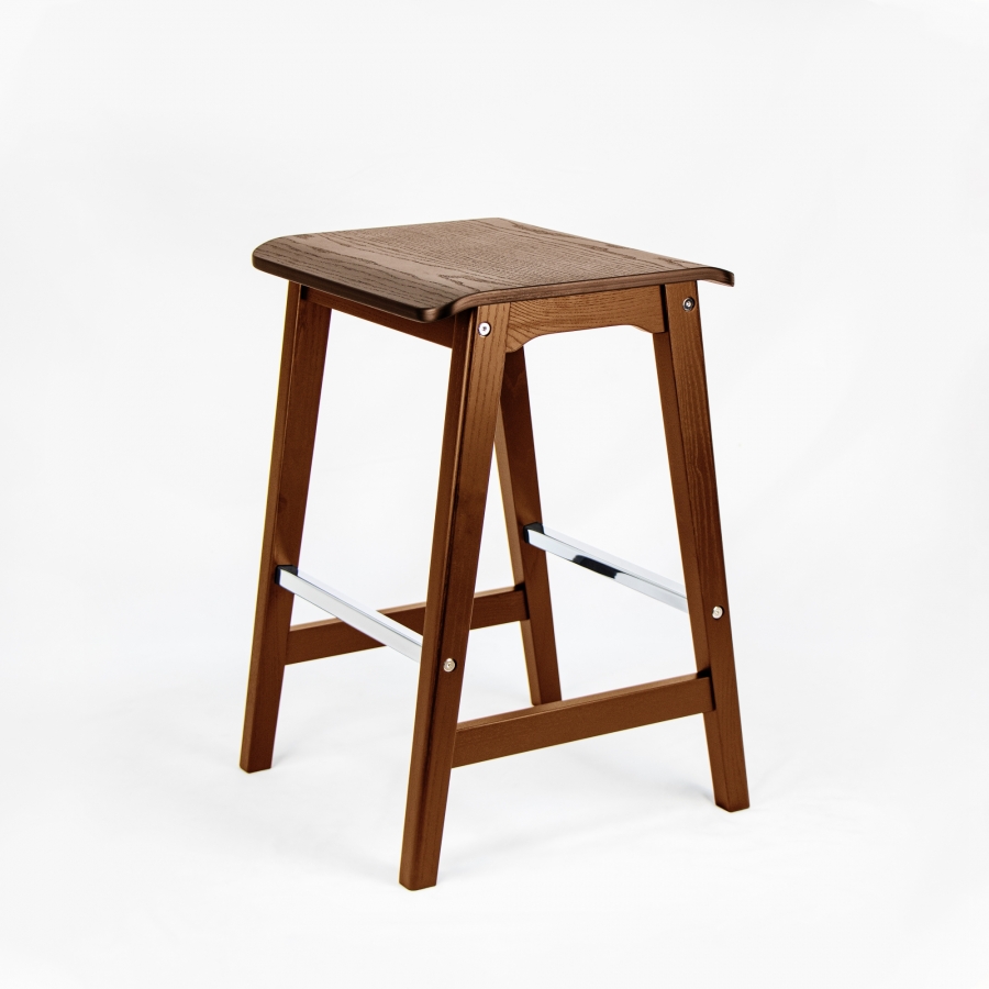 Basso Wood Counter Height Stool